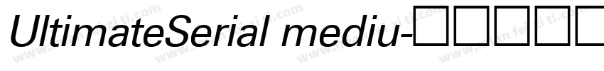 UltimateSerial mediu字体转换